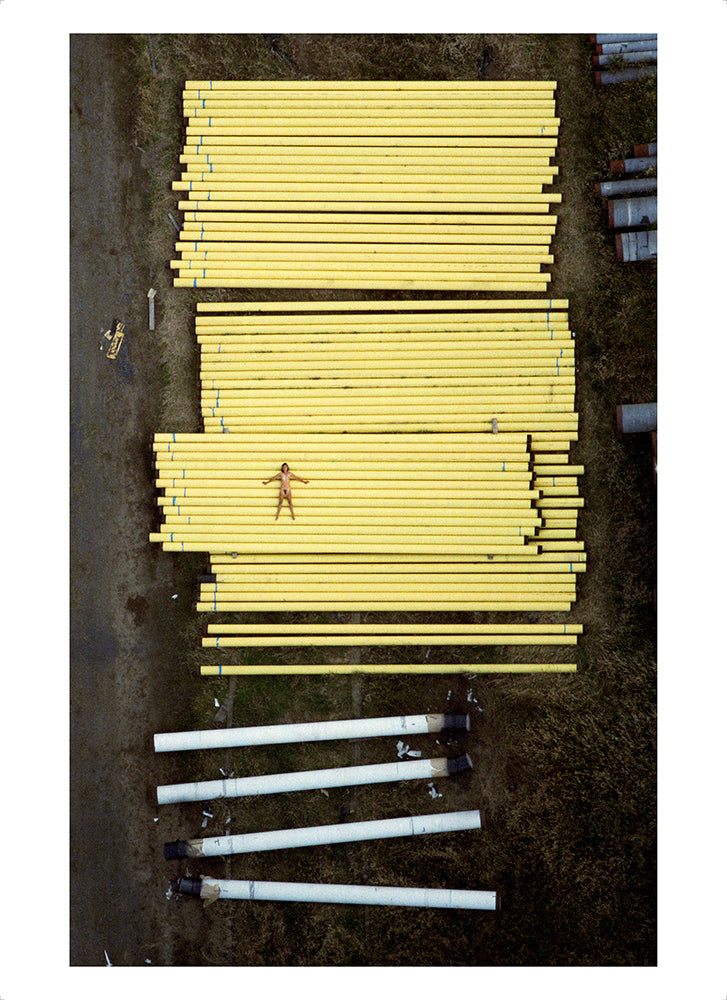 Nude and yellow pipes